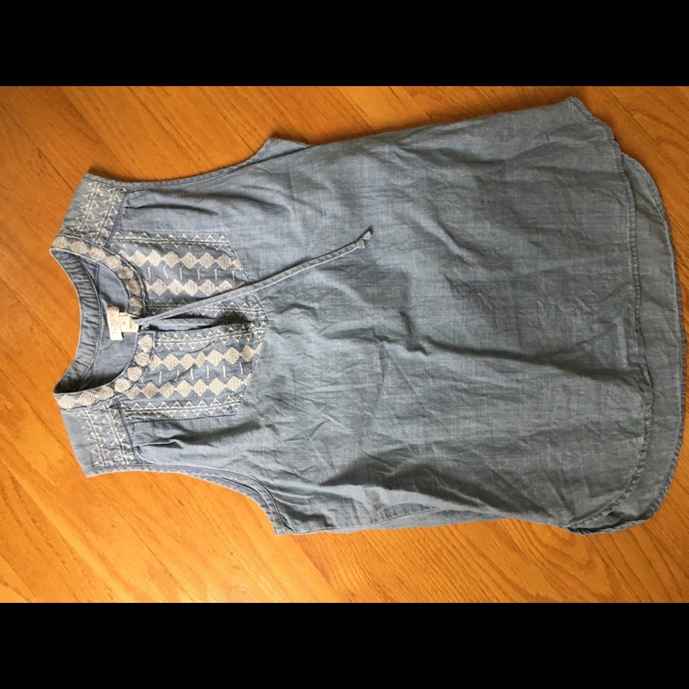 Sleeveless chambray from J.Crew Factory